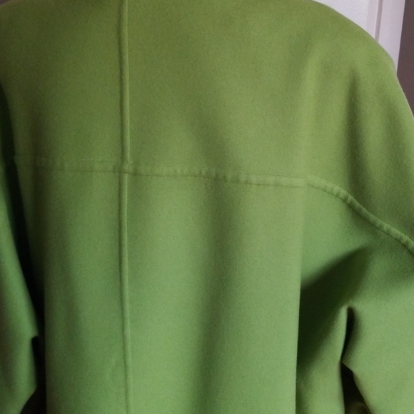 Salvatore Ferragamo Green Wool Coat - Picture 3 of 9